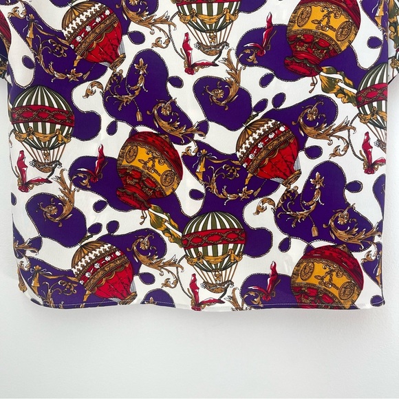 Vintage Che Studio Hot Air Balloon Blouse Size Large Top - Picture 3 of 8